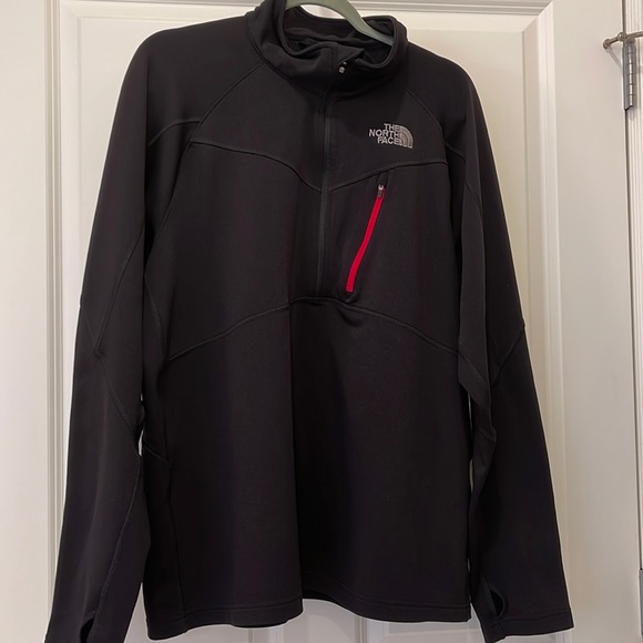 Black The North Face 3/4 Zip Size XL - Picture 1 of 4